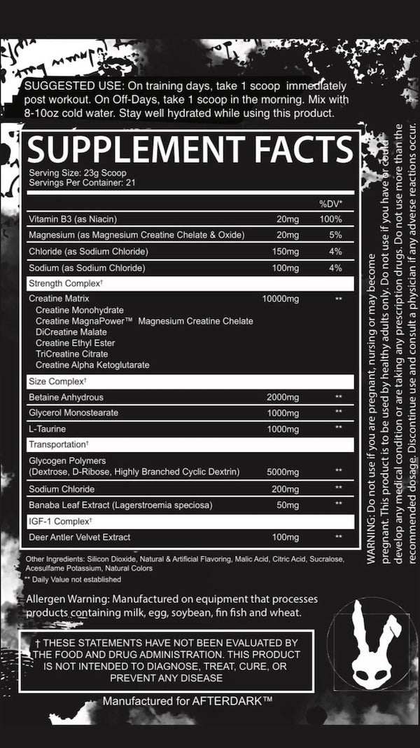 AfterDark Creation - Creatine + IGF-1 - Sycamore Supplements