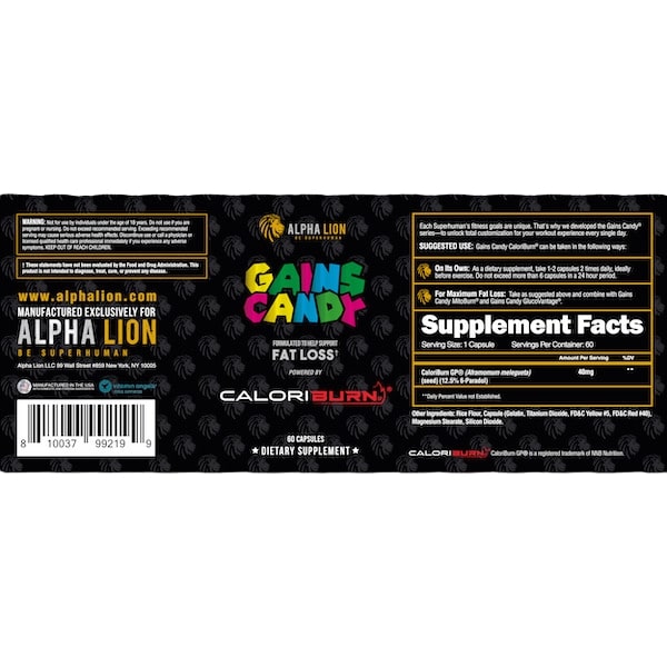 Alpha Lion Gains Candy Caloriburn - Sycamore Supplements