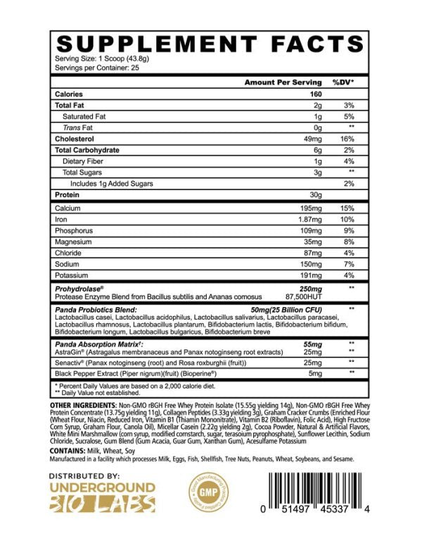 Panda Fuel Premium Protein - Sycamore Supplements
