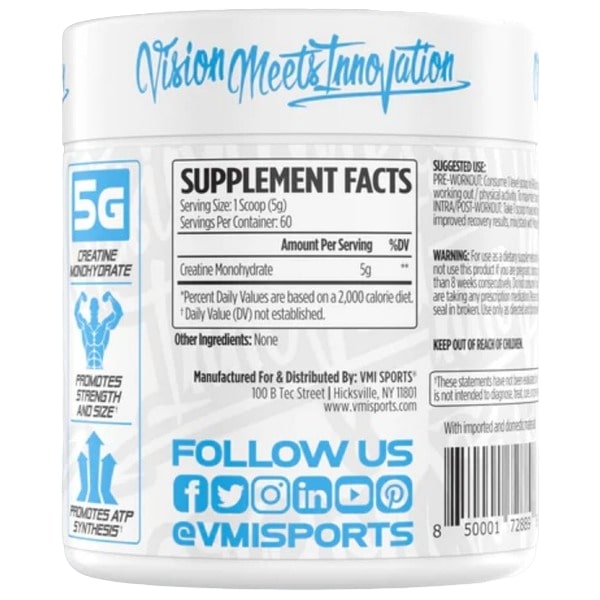 VMI Sports Creatine Monohydrate 100 servings - Sycamore Supplements