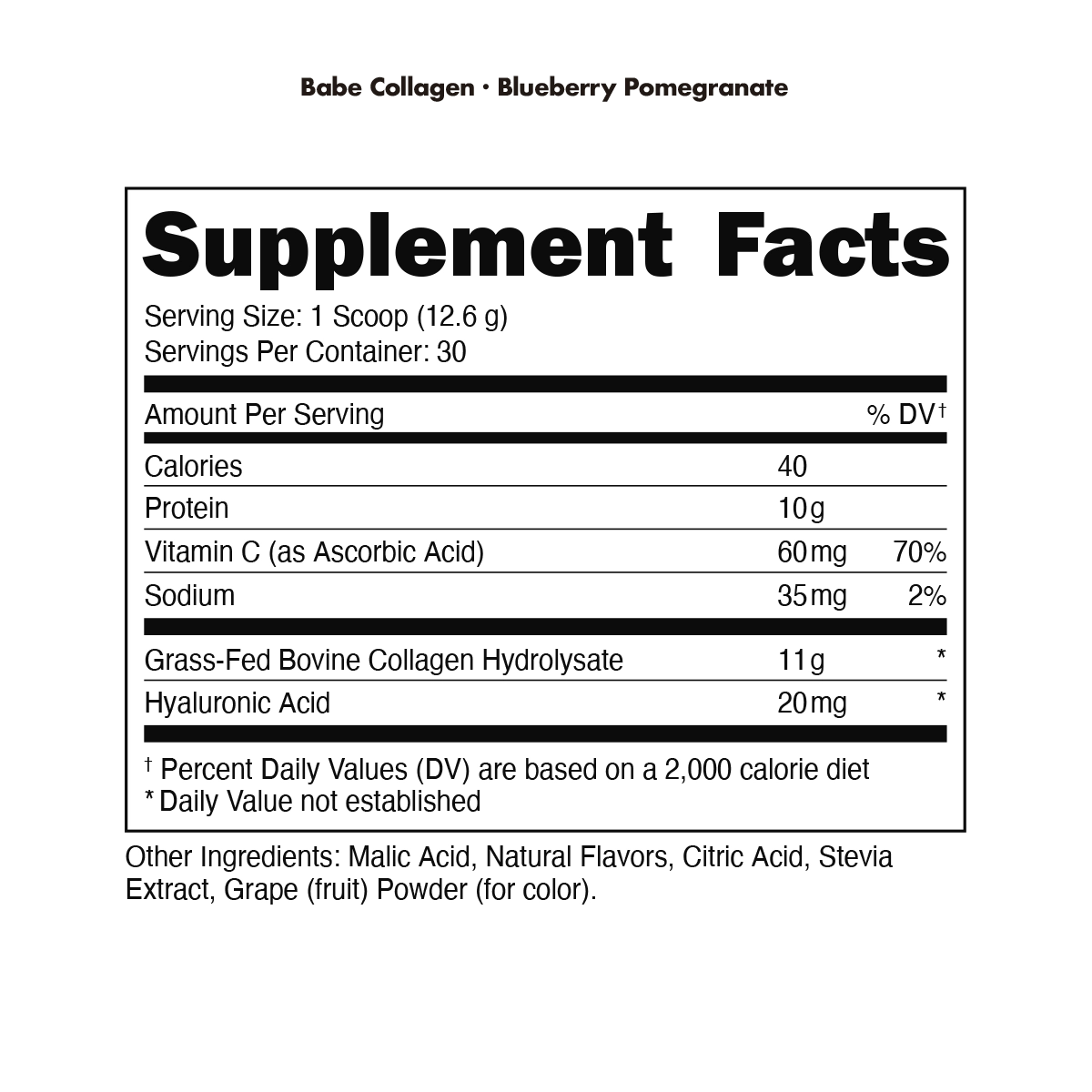 Bucked Up Babe Collagen Powder - Sycamore Supplements