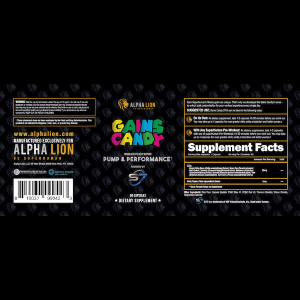 Alpha Lion Gains Candy S7 - Sycamore Supplements