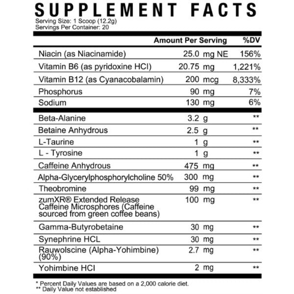 Axe And Sledge DBAP Extreme Pre-Workout - Sycamore Supplements