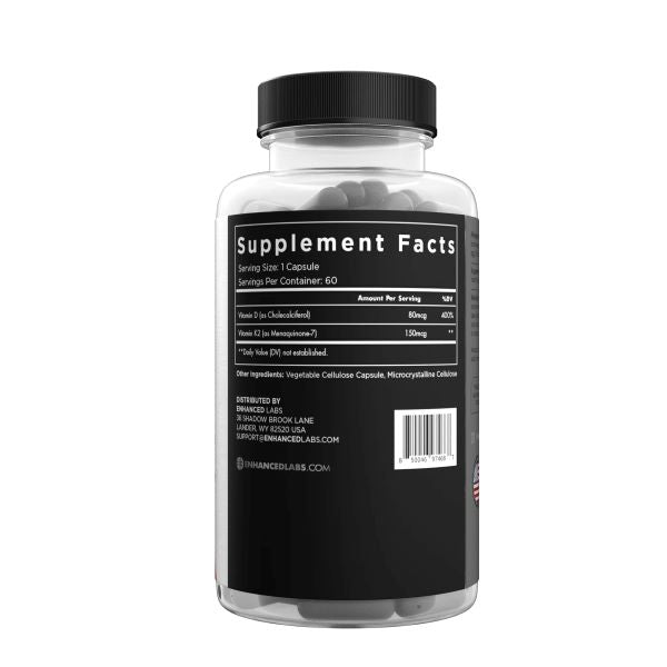 Enhanced Labs D3 with K2 (MK-7) - Sycamore Supplements