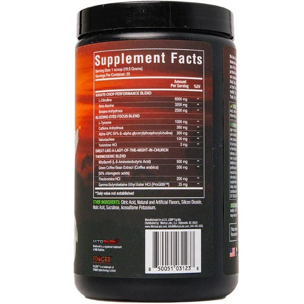 Merica Labz Napalm - Fat Burning Pre Workout