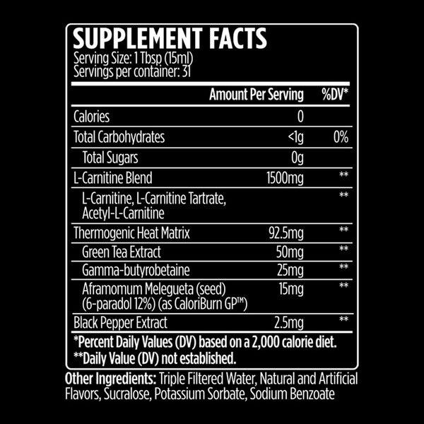 VMI Sports Liquid L-Carnitine 1500 HEAT - Sycamore Supplements